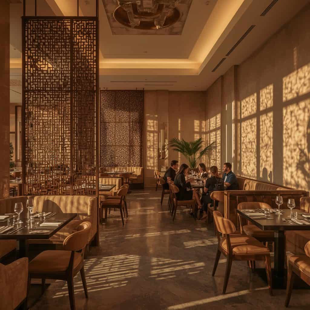 restaurant interior design trends in Dubai